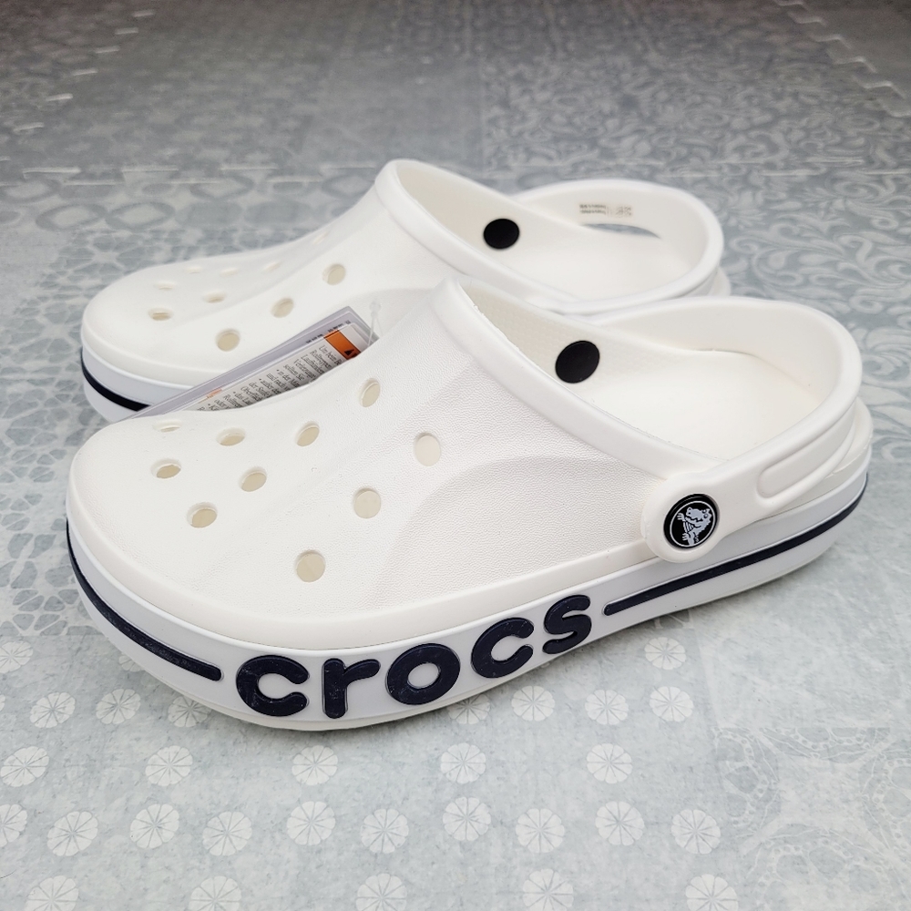 Crocs Bayaband Clog Women's 7 White Navy